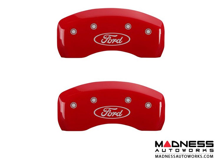 Ford Focus ST 2015 Ford Logo Caliper Covers by MGP Red
